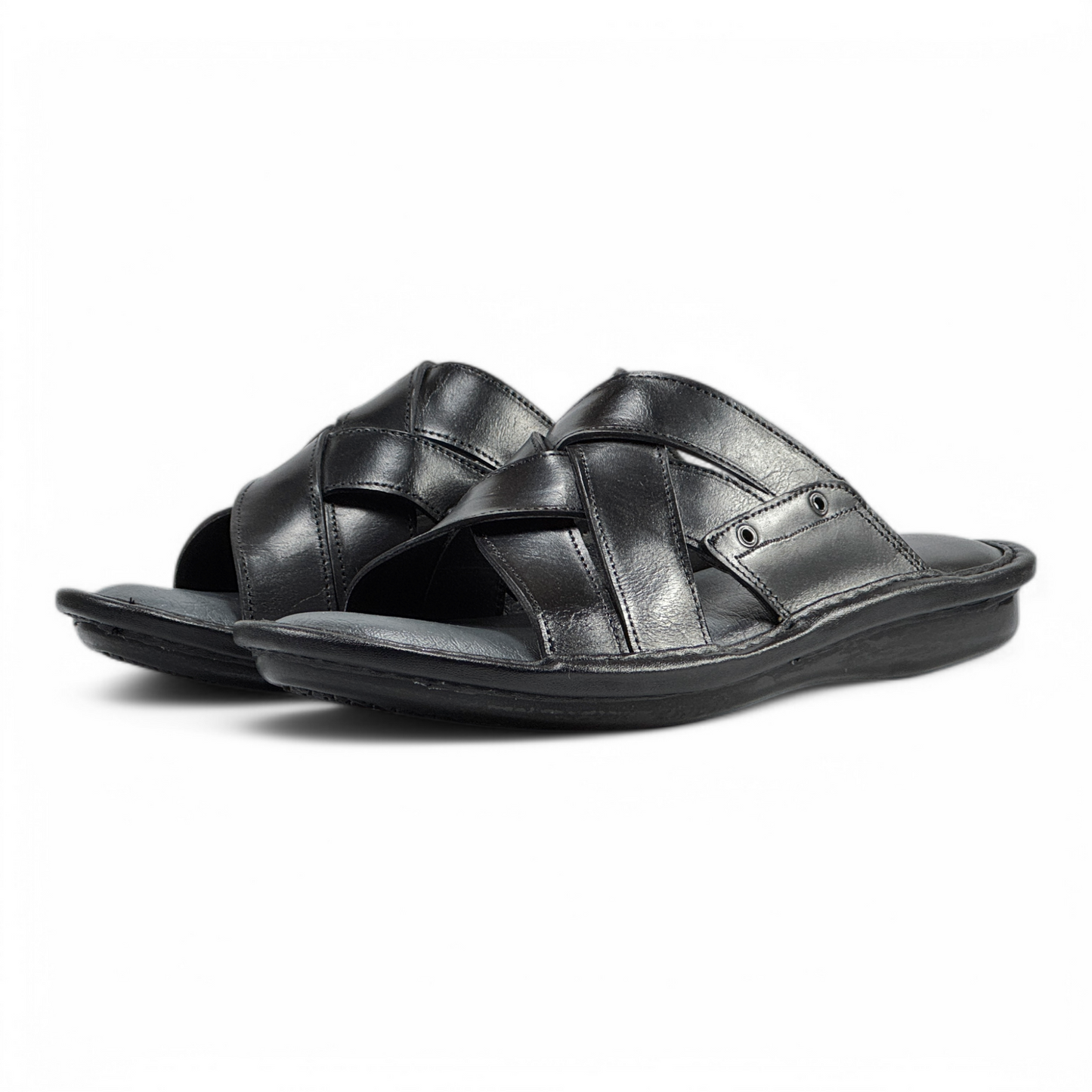 Men's Leather Comfort Slippers