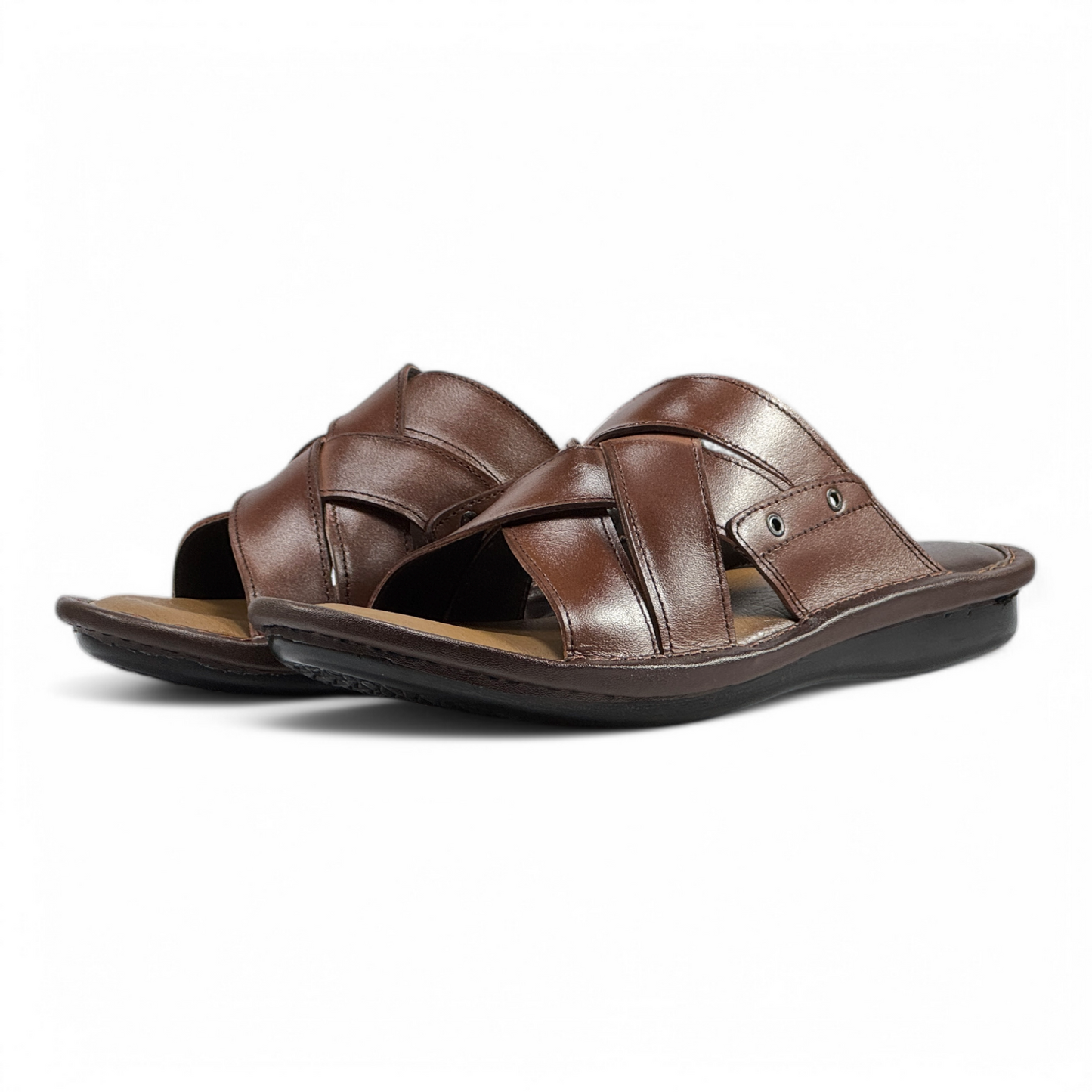 Men's Leather Comfort Slippers