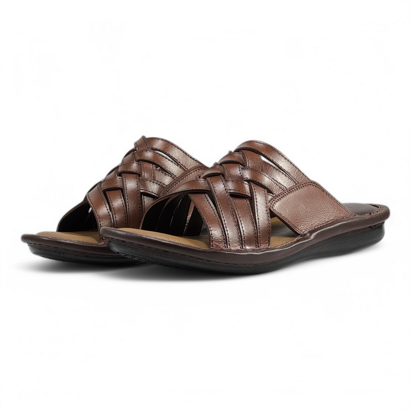 Men's Leather Comfort Slippers Luxurious & Supportive