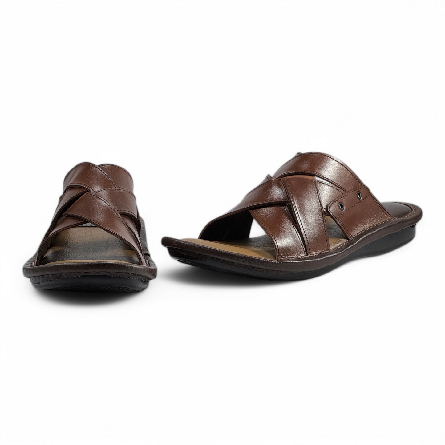 Men's Leather Comfort Slippers