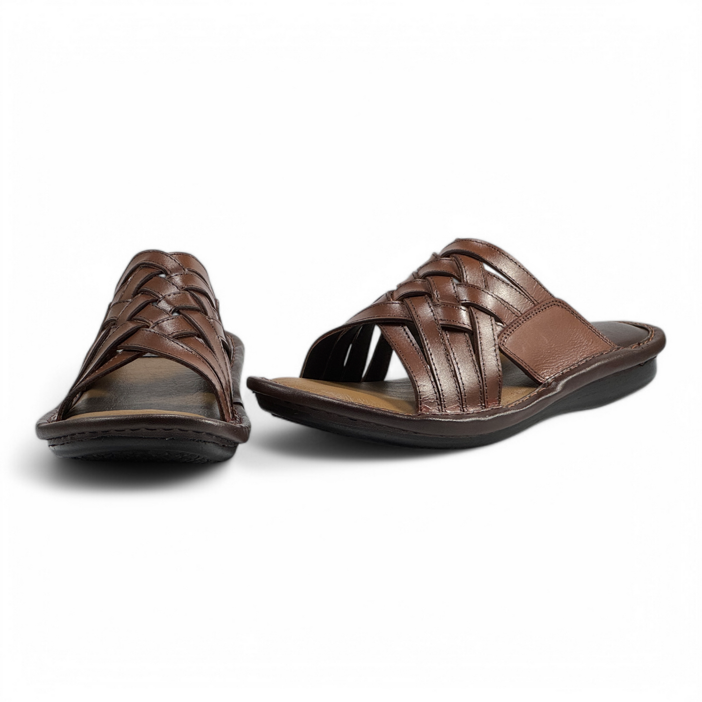 Men's Leather Comfort Slippers Luxurious & Supportive