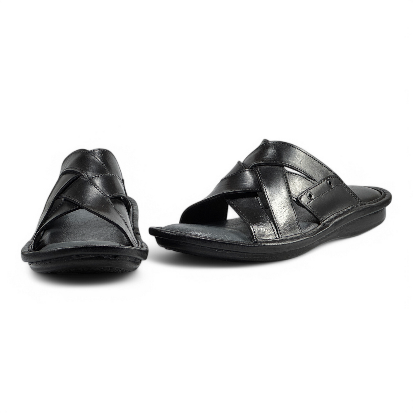 Men's Leather Comfort Slippers