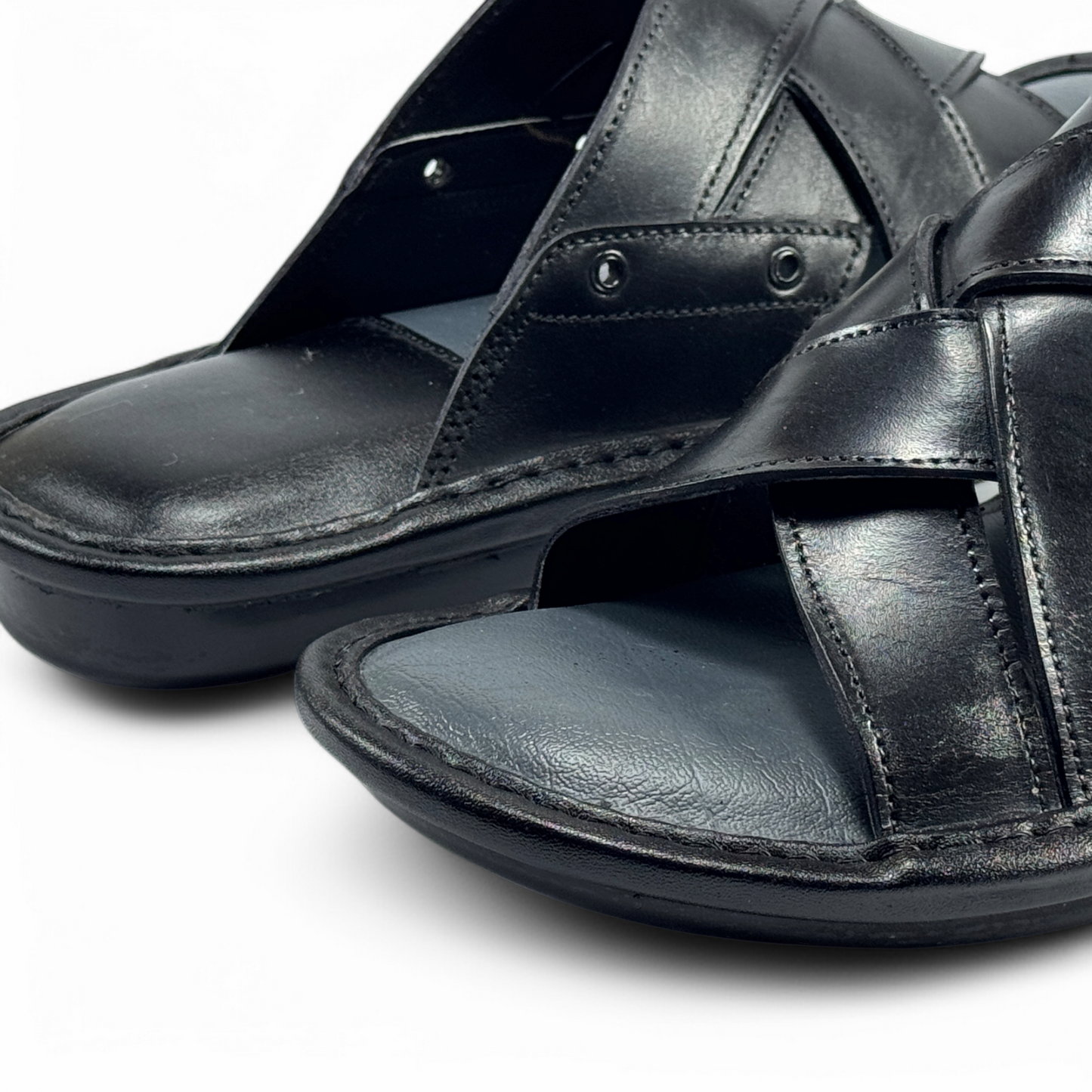 Men's Leather Comfort Slippers