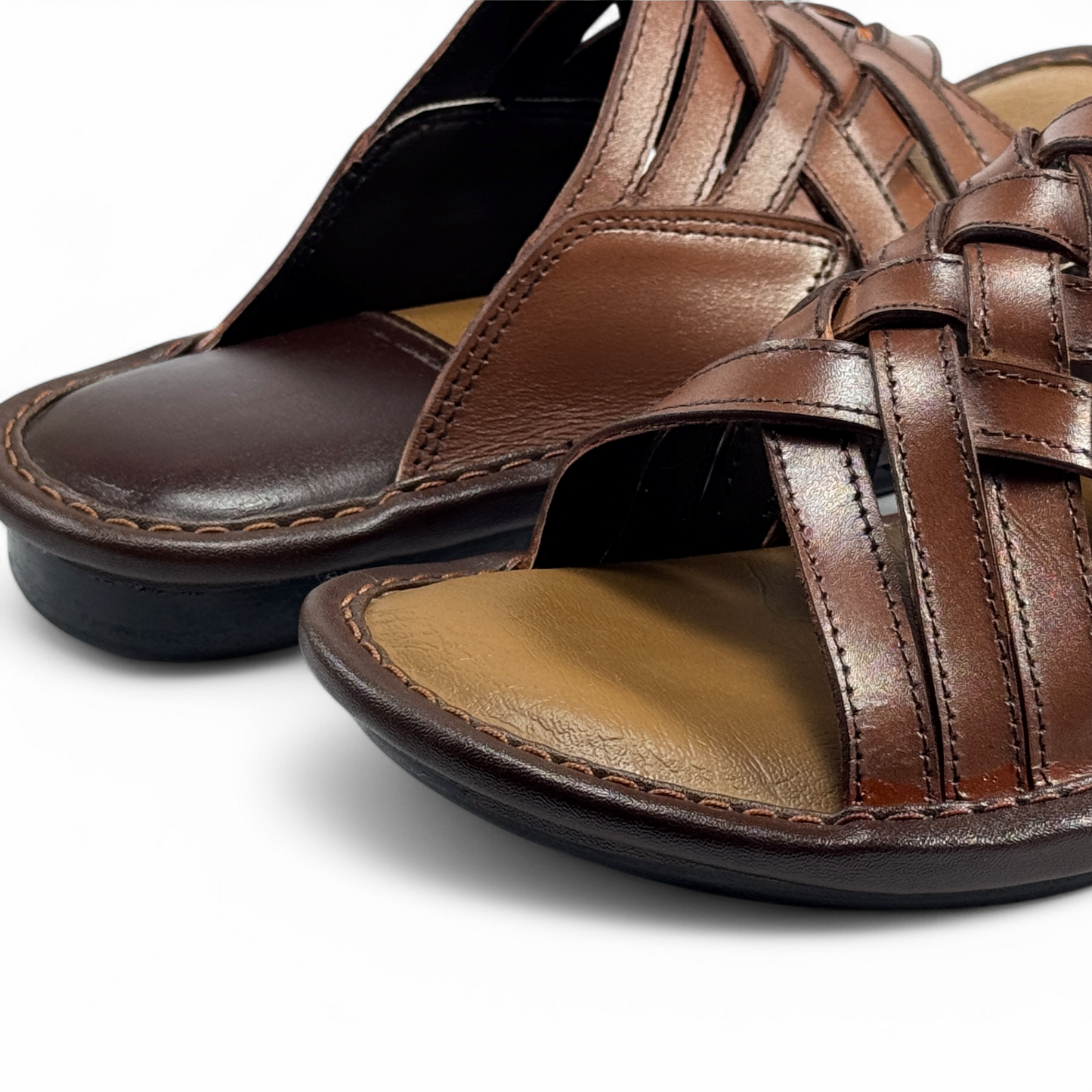 Men's Leather Comfort Slippers Luxurious & Supportive