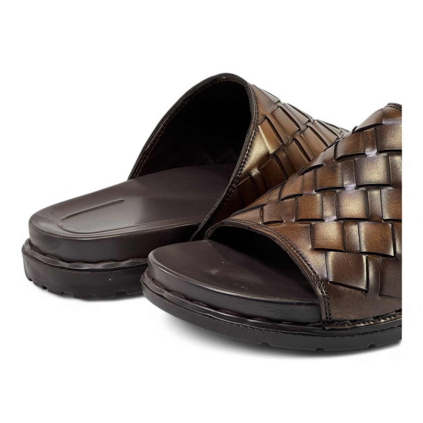 Premium Woven Synthetic Leather Slippers