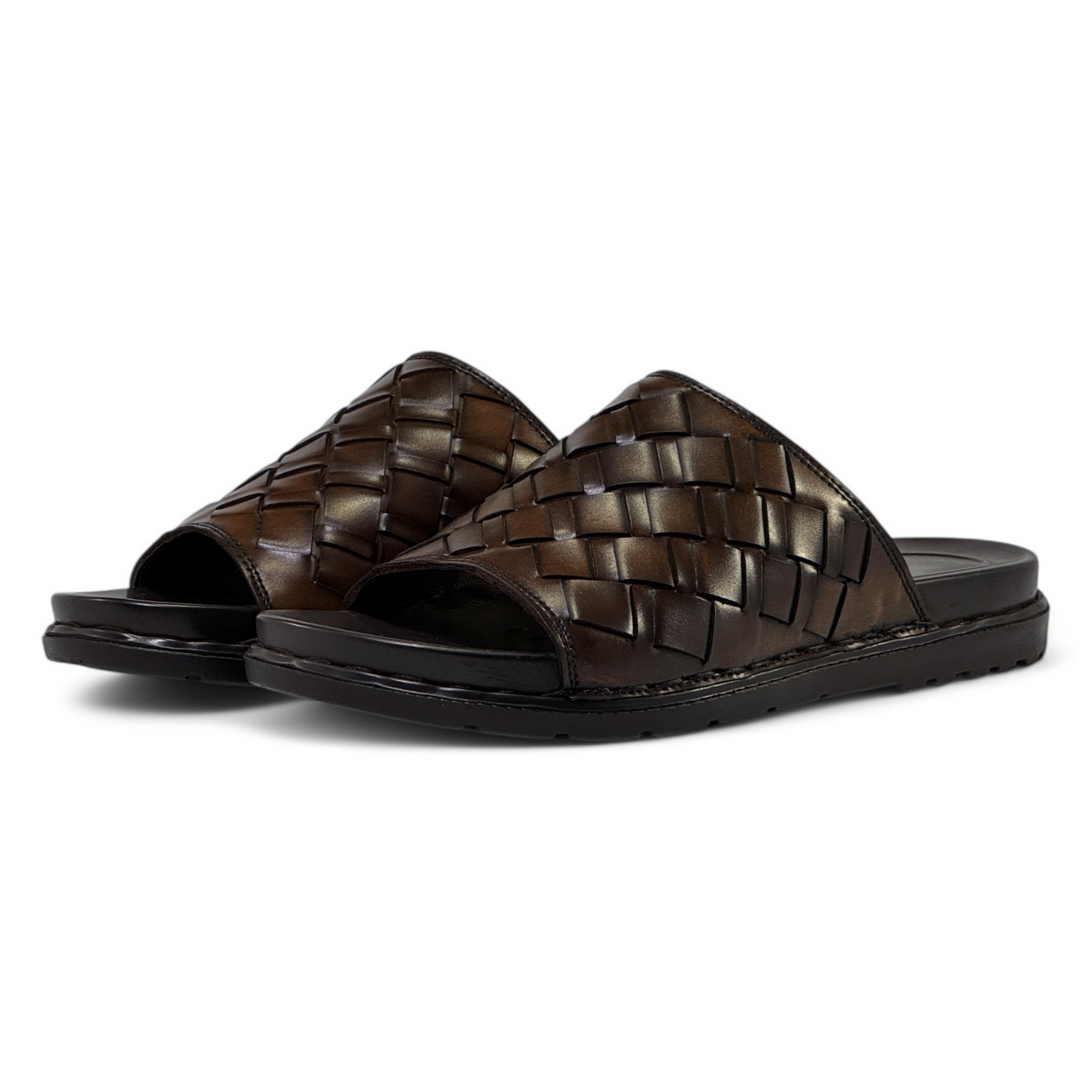 Premium Woven Synthetic Leather Slippers